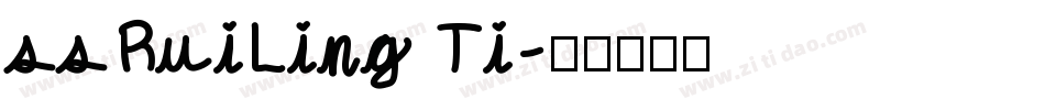ssRuiLing Ti字体转换